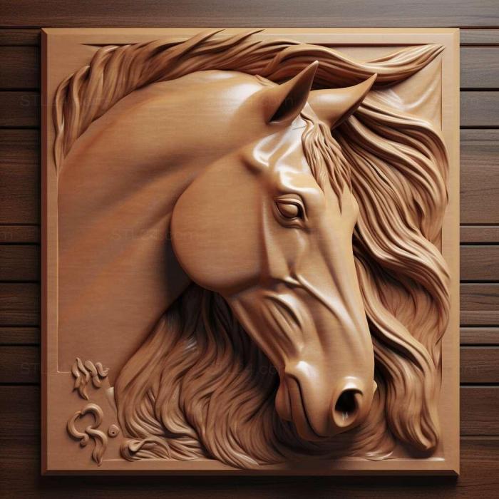 Nature and animals (Horsez 4, NATURE_6504) 3D models for cnc